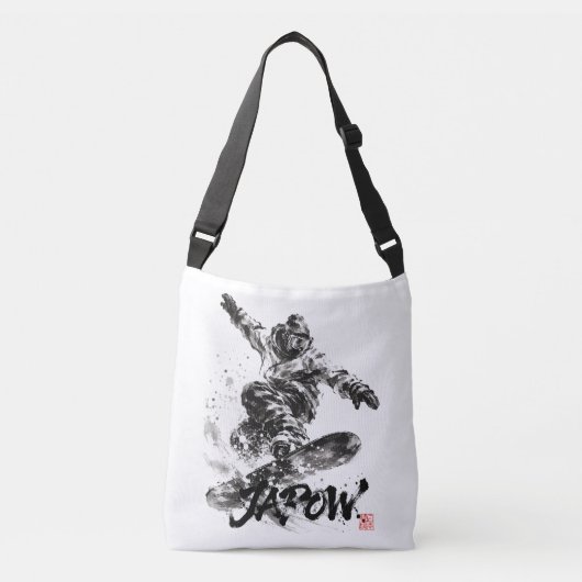 Sac Ajustable Snowboard Brush Art - Snowboarder Light (Devant)