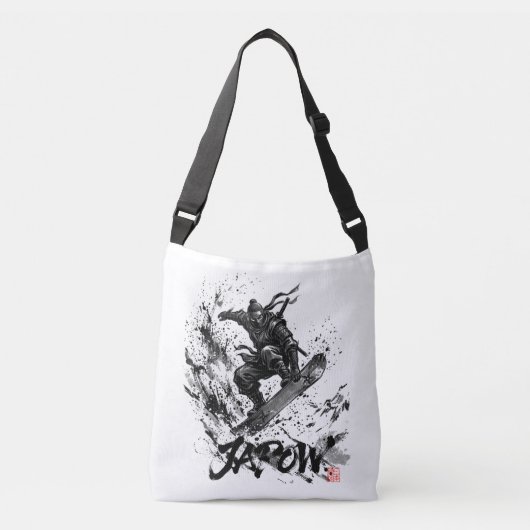Sac Ajustable Snowboard Brush Art - Snowboarder Ninja (Devant)