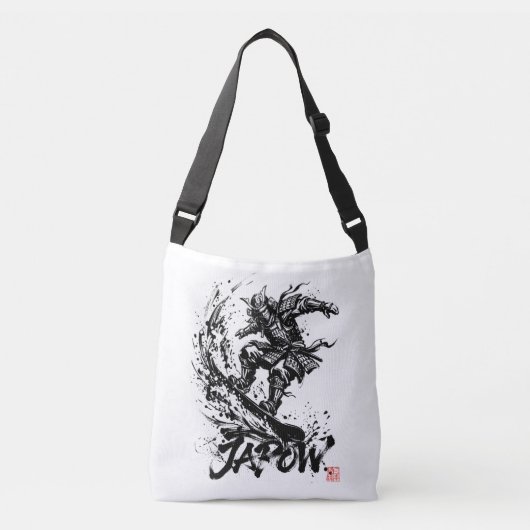Sac Ajustable Snowboard Brush Art - Snowboarder Samurai (Devant)