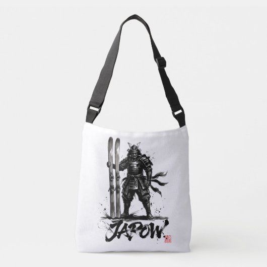 Sac Ajustable Snowboard Brush Art - Standing Samurai Ski (Devant)