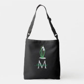 Sac Ajustable Snowdrops Fleurs Printemps Personnalisé Monogramme (Dos)