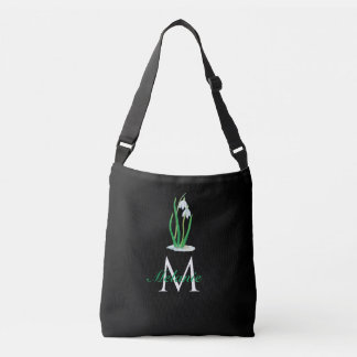 Sac Ajustable Snowdrops Fleurs Printemps Personnalisé Monogramme