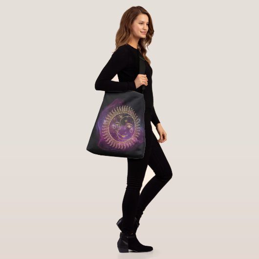 Sac Ajustable Soleil céleste pourpre et lune (Sur le modèle)