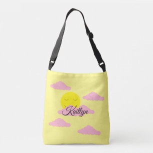 Sac Ajustable Soleil levant avec des nuages roses : Jaune