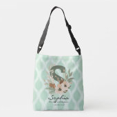 Sac Ajustable Sophia's Wise Elegance - Boho Floral Monogram (Dos)