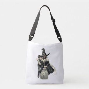 Sac Ajustable Sorcière et garçon d'Halloween : Duo magique sombr