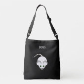 Sac Ajustable Souris blanc et calligraphie (Dos)