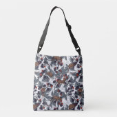 Sac Ajustable Souris et mûres sur blanc (Dos)