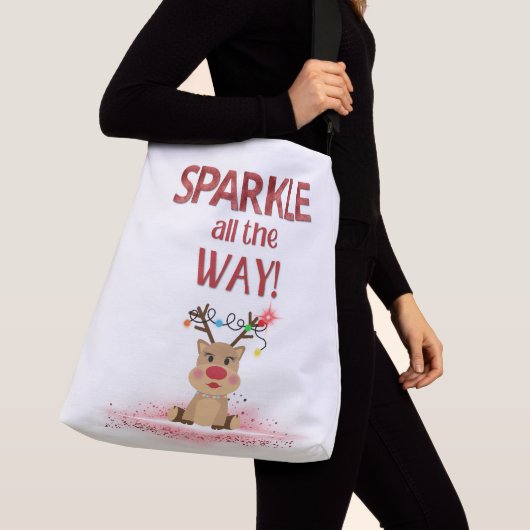 Sac Ajustable Sparkle All Way Reindeer Fourre-tout (De près)