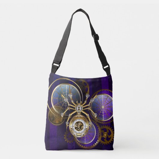 Sac Ajustable Spider Steampunk sur Arrière - plan pourpre (Devant)