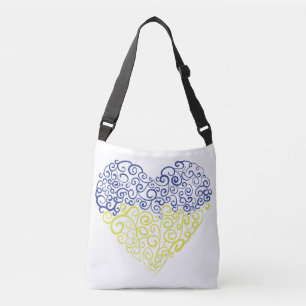Sac Ajustable Spiral tourbillons mehandi coeur drapeau ukrainien