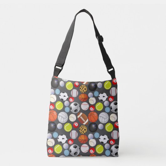 Sac Ajustable Sport Balls Motif DGrey BG (Devant)