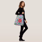 Sac Ajustable Spring Floral Print Crochet Effect (Sur le modèle)