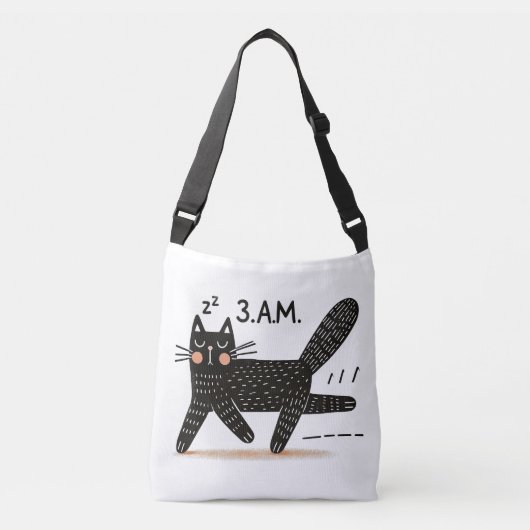 Sac Ajustable Sprint Whimsical Black Cat à 3h du matin (Devant)