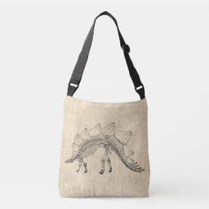 Sac Ajustable Stegosaurus Dinosaur Skeleton Papier à script Vin