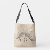 Sac Ajustable Stegosaurus Dinosaur Skeleton Papier à script Vint (Dos)