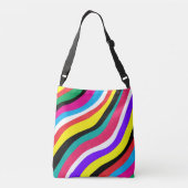 Sac Ajustable Stripes multicouleurs psychédéliques à ondes (Dos)