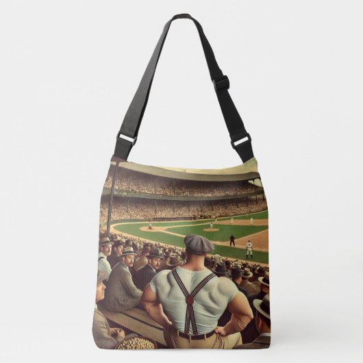 Sac Ajustable Strongman Watching Baseball Shoulder Tote (Devant)