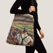 Sac Ajustable Strongman Watching Baseball Shoulder Tote (De près)