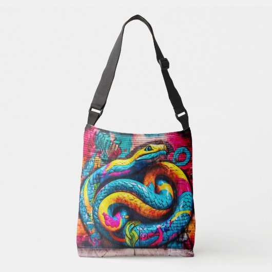 Sac Ajustable Style Graffiti conception de serpent (Devant)