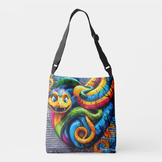 Sac Ajustable Style Graffiti conception de serpent (Dos)