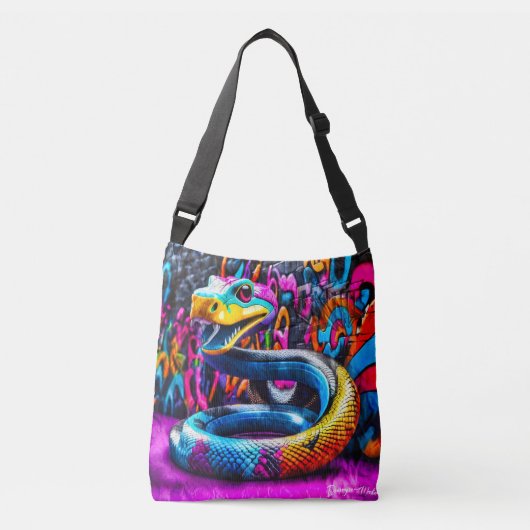 Sac Ajustable Style Graffiti conception de serpent (Devant)
