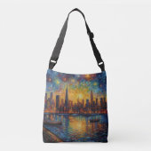 Sac Ajustable Style New York City Skyline van Gogh (Devant)