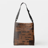 Sac Ajustable style rustique brun look méga villes (Dos)