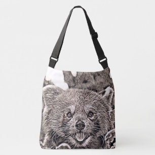 Sac Ajustable Style rustique - Panda rouge 2