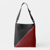 Sac Ajustable Stylish Black Red Personalized Initial Name  (Dos)