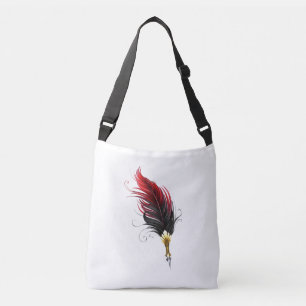 Sac Ajustable Stylo rouge en plumes avec nib or