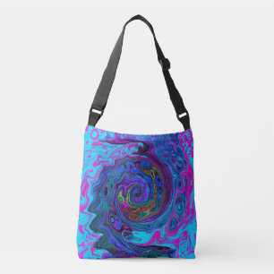Sac Ajustable Super Retro Blue et Purple Swirl Abstrait