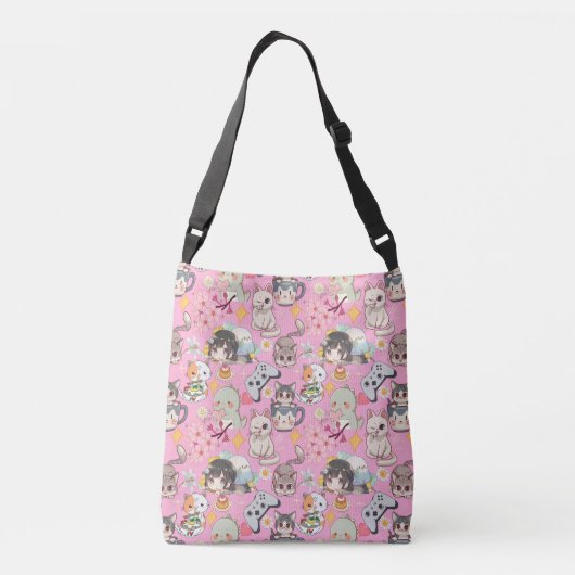 Sac Ajustable Surcharge de l'animal mignon Motif L rose BG (Dos)