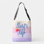 Sac Ajustable Surf Au Palmier Du Coucher De Soleil D'Été (Dos)