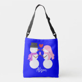 Sac Ajustable Sweet Snowpeople in Love: Blue (Dos)