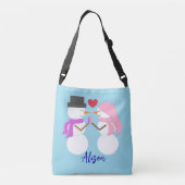 Sac Ajustable Sweet Snowpeople in Love: Light Blue (Dos)