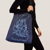 Sac Ajustable Symbole Aquarius Constellation et Zodiaque avec ét (De près)