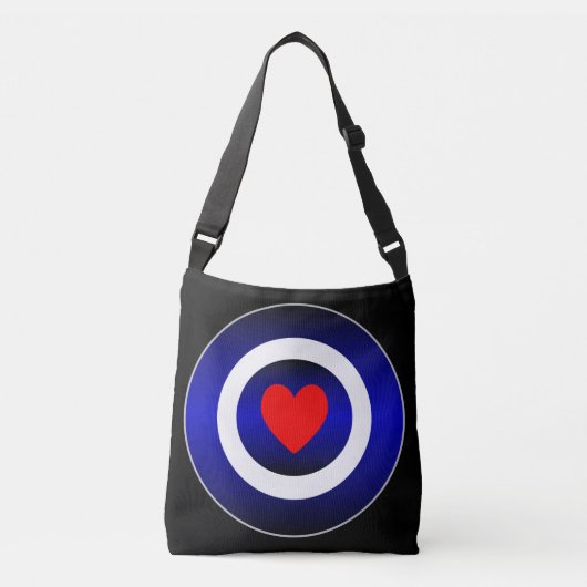 Sac Ajustable Symbole Cercles de Fierté en cuir (Devant)