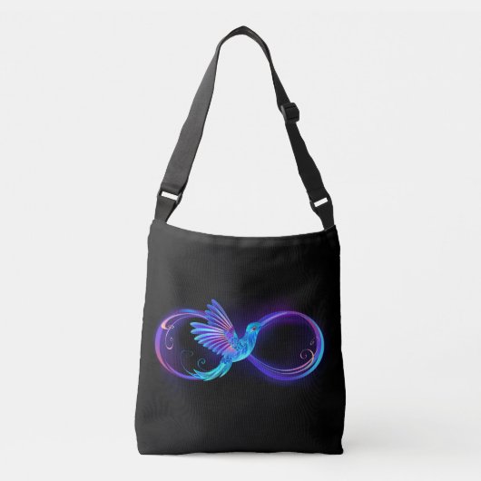 Sac Ajustable Symbole de Neon Infinity par Glowing Hummingbird (Devant)