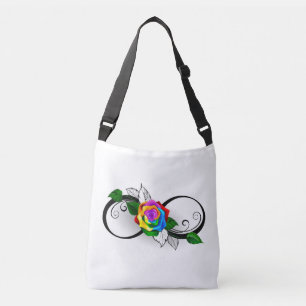 Sac Ajustable Symbole d'infini avec Rose arc-en-ciel
