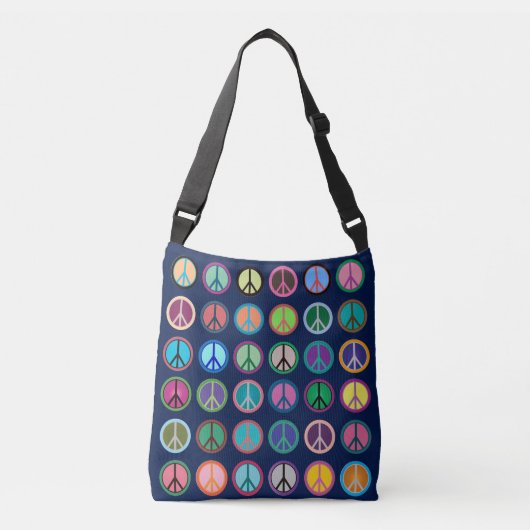Sac Ajustable Symboles de paix en couleur (Devant)