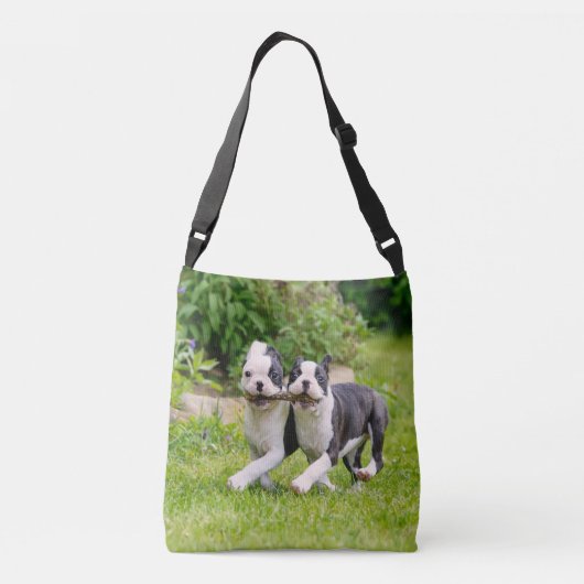 Sac Ajustable Sympa drôles Boston Terrier chiens chiots jouer - (Dos)