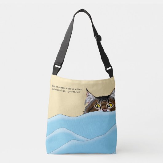 Sac Ajustable Tabby Chat Pékin Bleu Drôle (Devant)