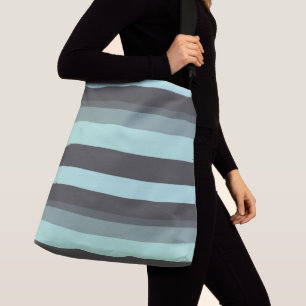 Sac Ajustable Tailles Abstraites turquoise et grise