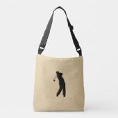 Sac Ajustable Tan Leather Golf (Devant)