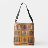 Sac Ajustable Tapis kilim antique turc coloré (Dos)