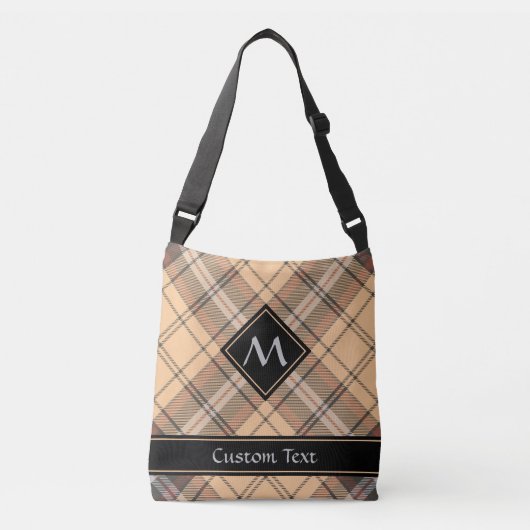 Sac Ajustable Tartan beige et Brown (Devant)