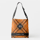 Sac Ajustable Tartan orange d'Halloween (Dos)