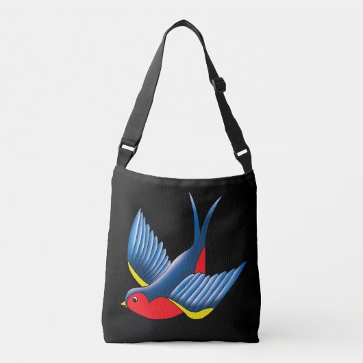 Sac Ajustable Tatouage bleu rouge avale (Devant)