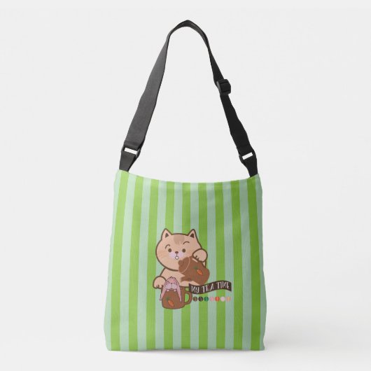 Sac Ajustable tea time chat et lapin (Devant)